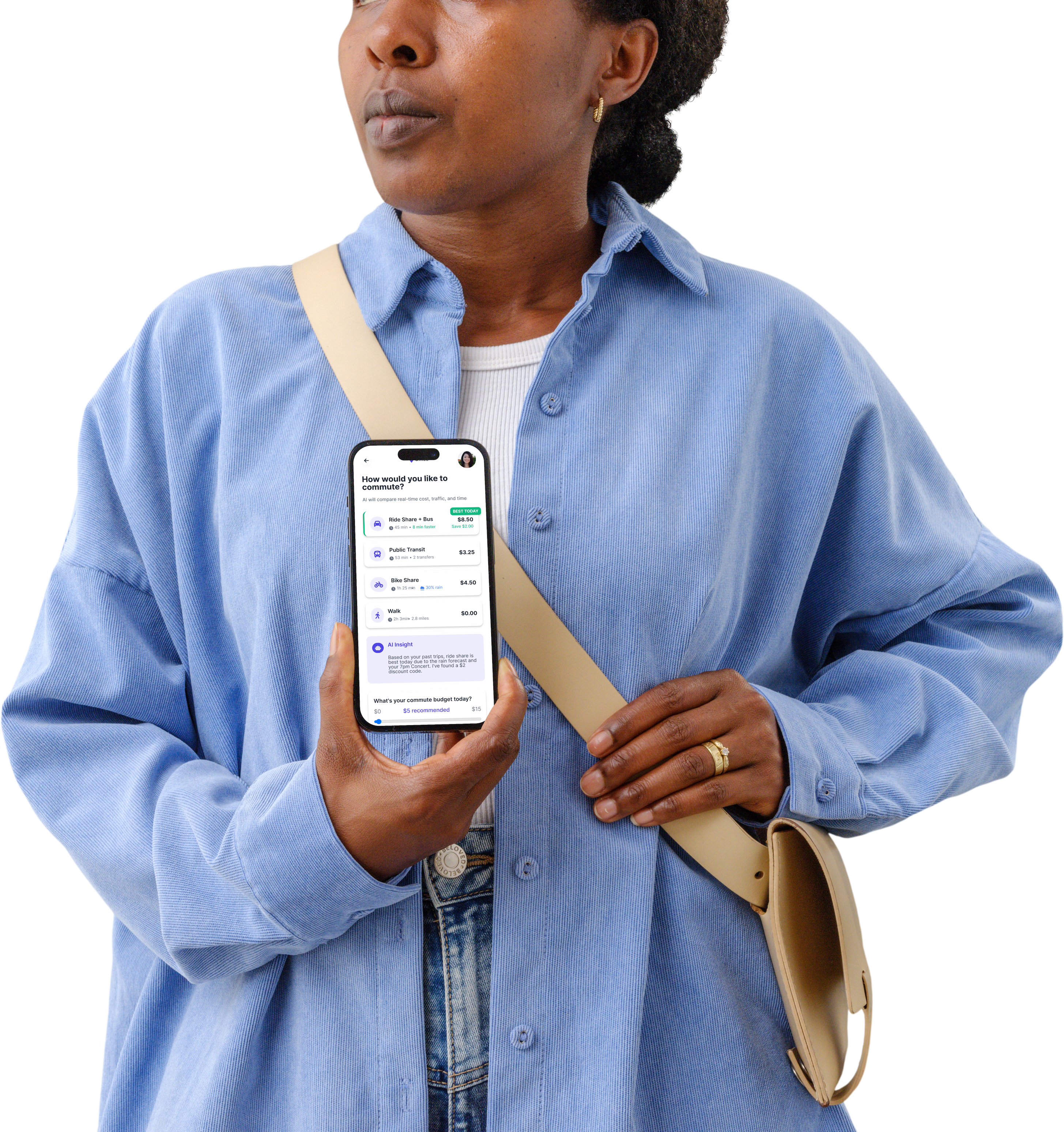 PolyTrip app mockup